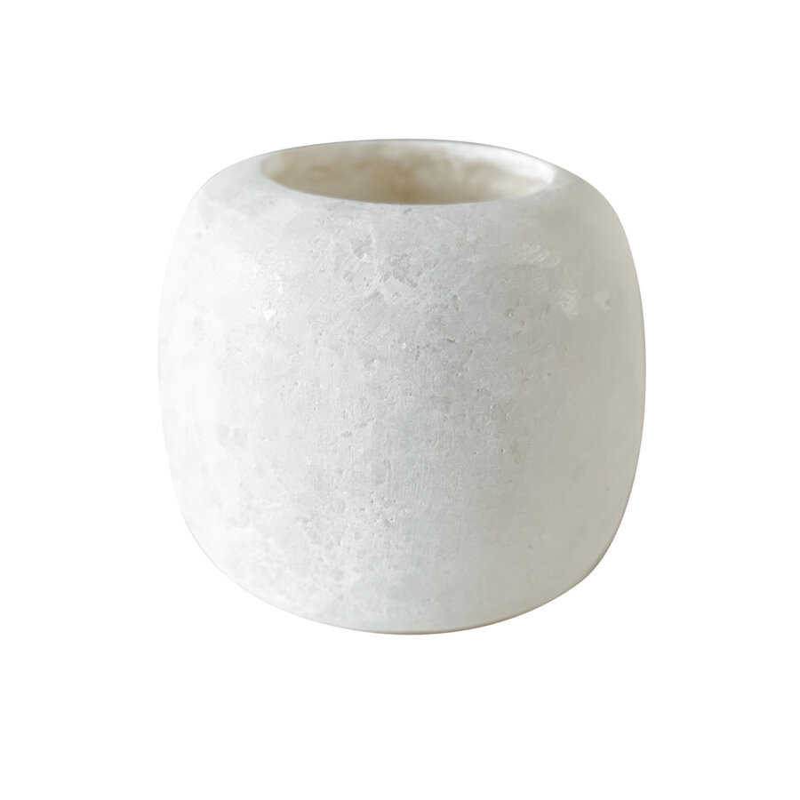 Albaster wax holder large white (429)