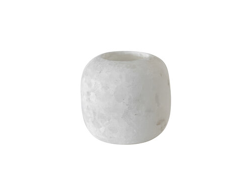  Albaster wax holder medium white 