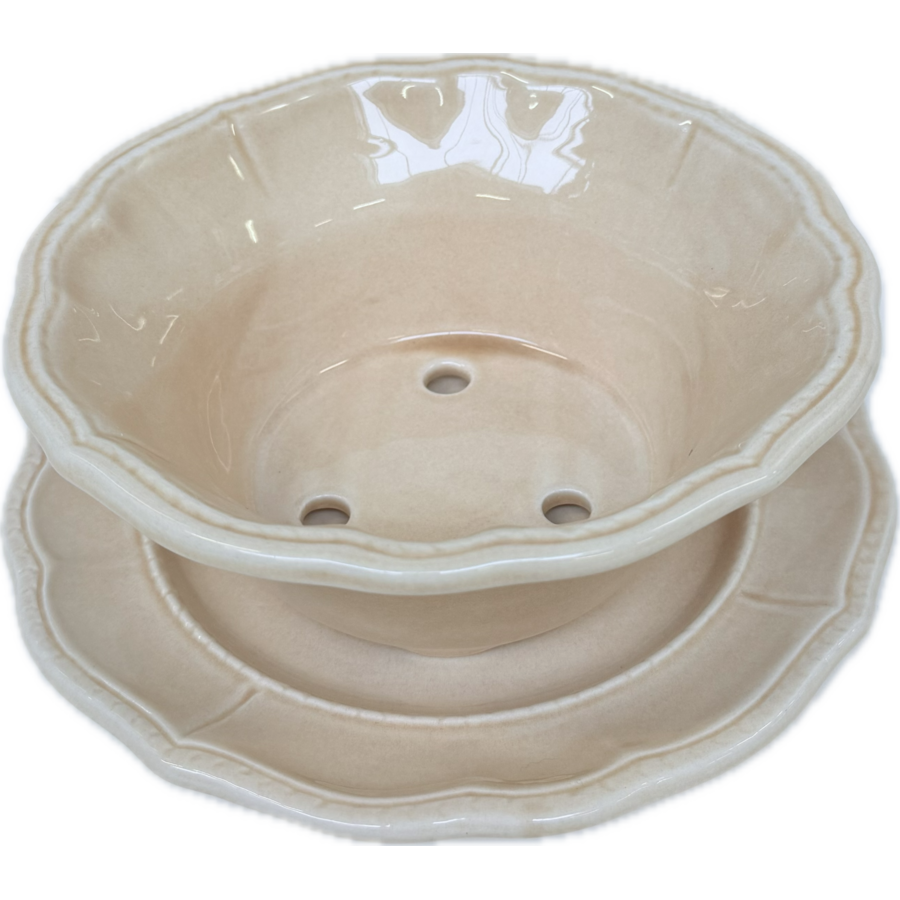 Fruittest Tweedelig 23 cm Beige