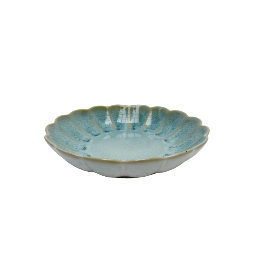 Diepbord bloem groot Pedra Praia groen