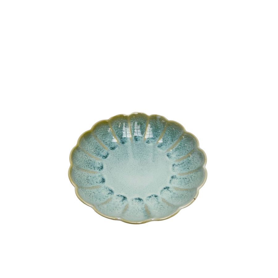 Diepbord bloem groot Pedra Praia groen