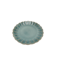 Dinerbord bloem 27cm Pedra Praia groen