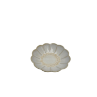 Diepbord ovaal bloem Pedra wit