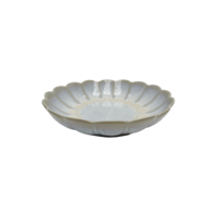 Diepbord bloem groot Pedra wit