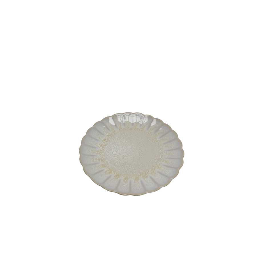 Dinerbord bloem 27cm Pedra wit