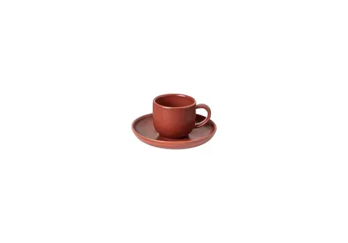  Espresso kop en schotel Pacifica rood 