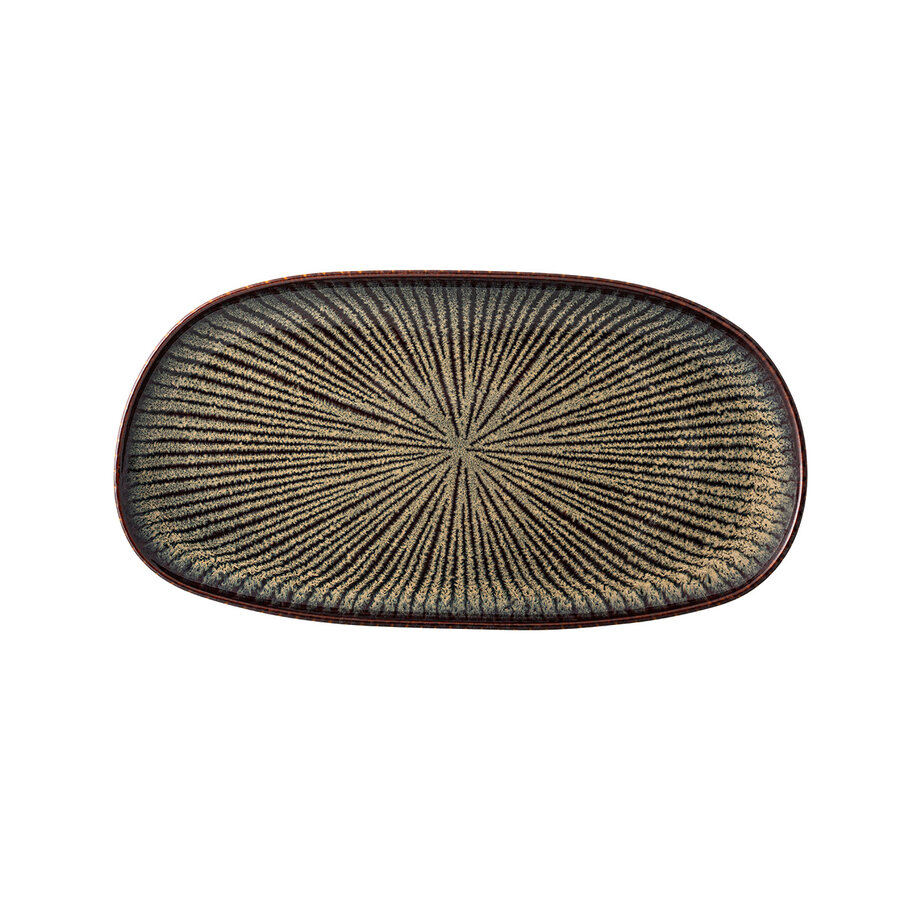 Schaal ovaal 30x16cm Shangri-la donker