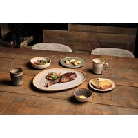 Serveerschaal driehoekig 30x23cm Shangri-la licht