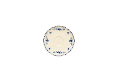  Koffiekop schotel 26cl Vila wit-blauw 