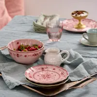 Breakfast plate 21cm Vila pink-red