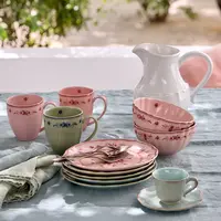 Appetizer plate 17cm Vila pink-red