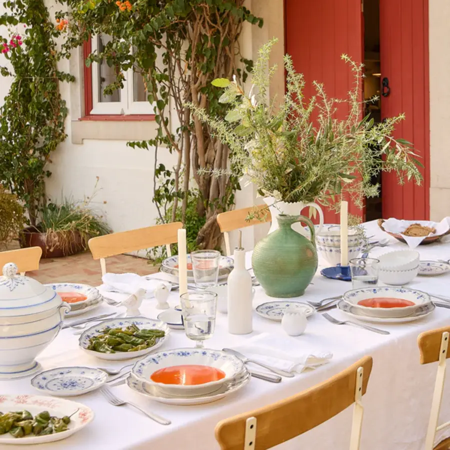 Pastaplate 25cm Vila white-blue