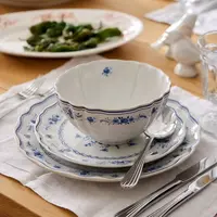 Bowl 16cm Vila white-blue