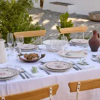 Ontbijtbord 21cm Vila wit-rood