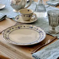 Dinnerplate 27cm Vila creme-blue