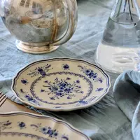Appetizer plate 17cm Vila creme-blue