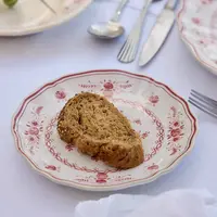 Appetizer plate 17cm Vila white-red