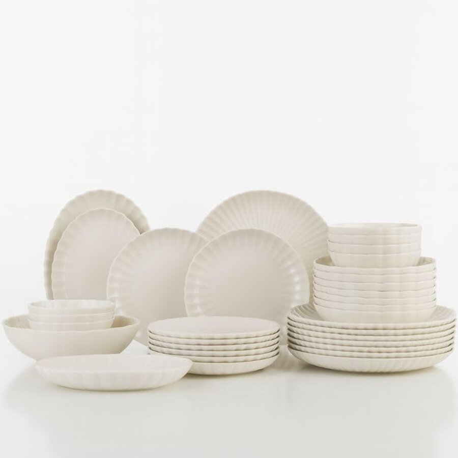 Ovale schaal 28 cm Luz wit