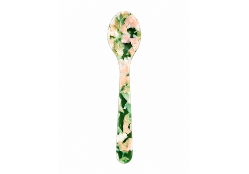  Acryl lepeltje groen parelmoer 