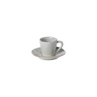Espressokop en schotel 7cl Nova grijs