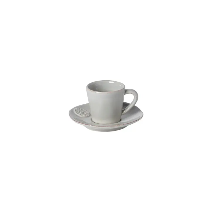 Espressokop en schotel 7cl Nova grijs