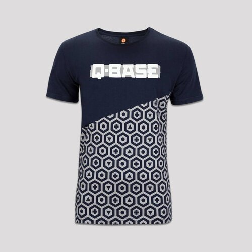 Q-BASE Q-BASE T-SHIRT BLUE PATTERN