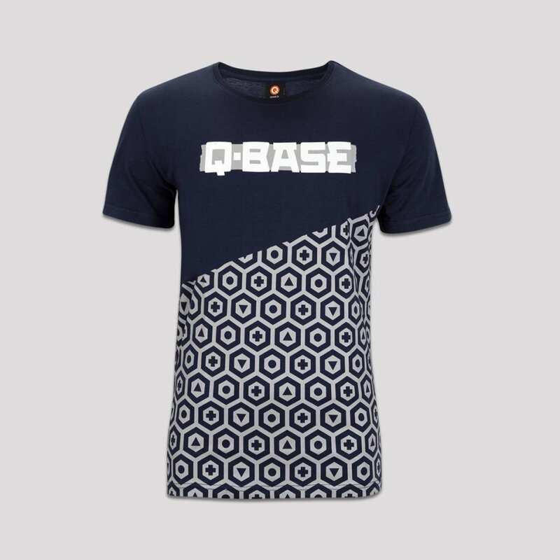 Q-BASE T-SHIRT BLUE PATTERN