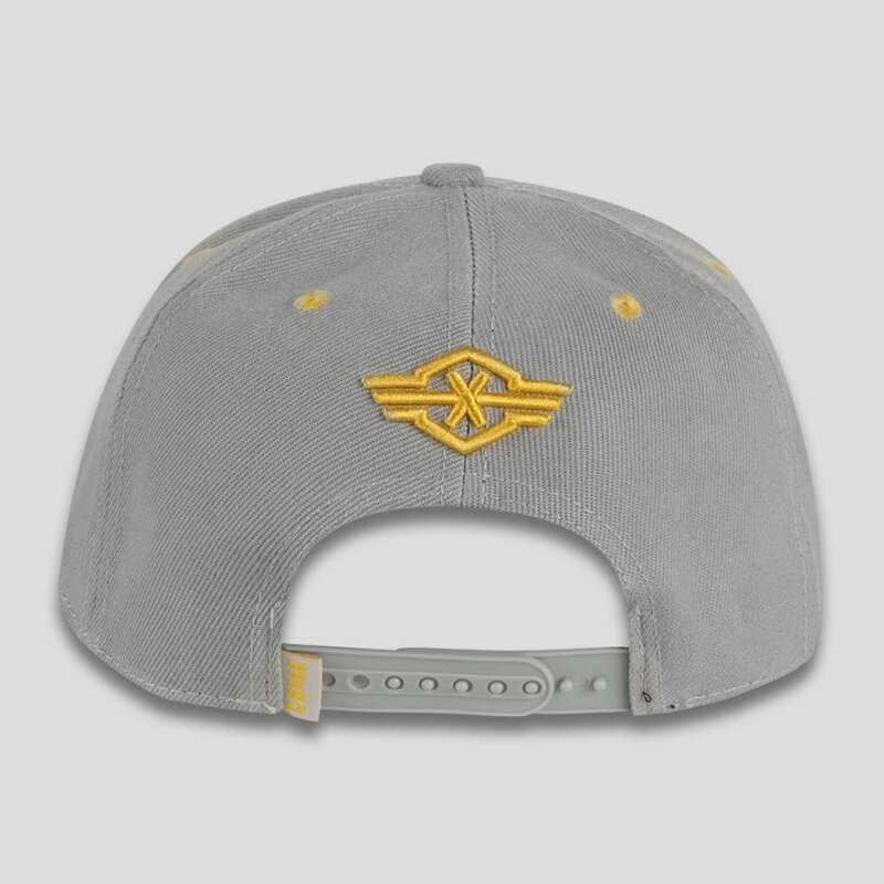 Q-BASE SNAPBACK DARK GREY / YELLOW