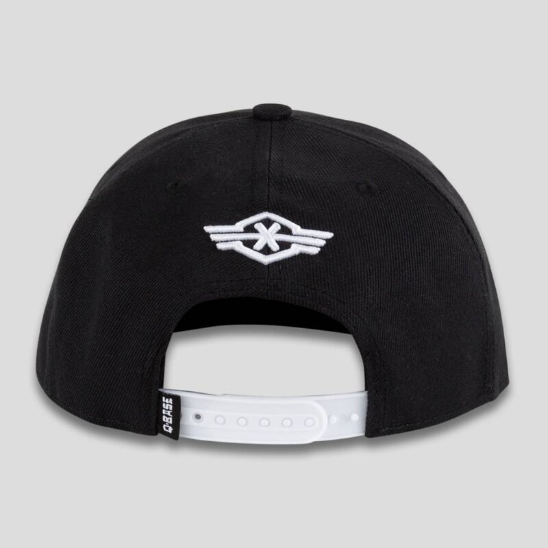Q-BASE SNAPBACK BLACK SUEDE