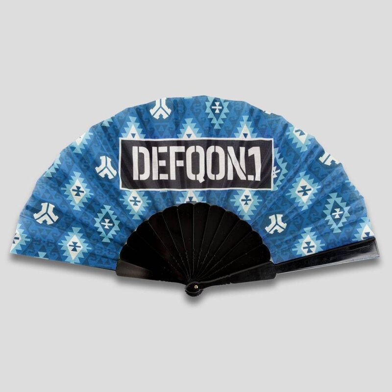 DEFQON.1 HANDFAN BLUE ALL OVER PATTERN