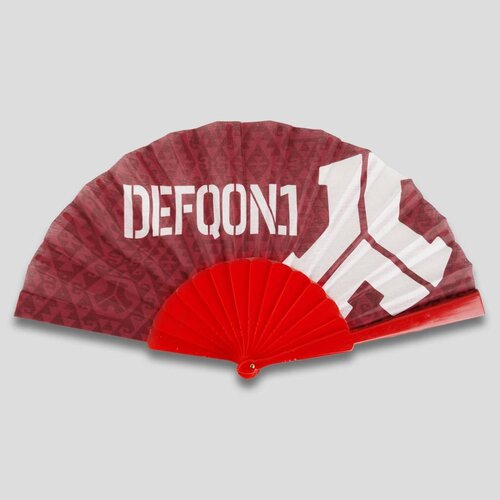 DEFQON.1 DEFQON.1 HANDFAN RED ALL OVER PATTERN