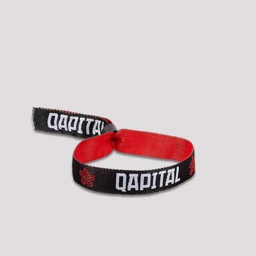 QAPITAL QAPITAL WOVENBRACELET RED/BLACK