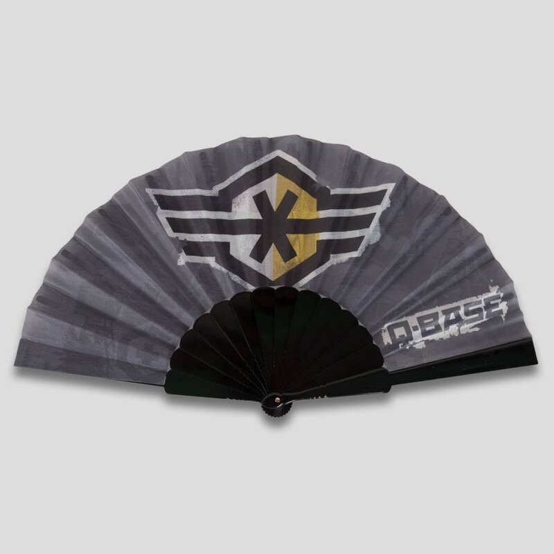 Q-BASE HANDFAN GREY THEMA PATTERN