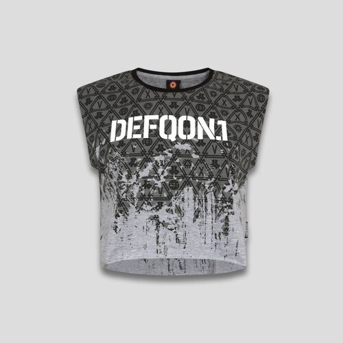 DEFQON.1 DEFQON.1 CROPTOP GRUNGE GREY