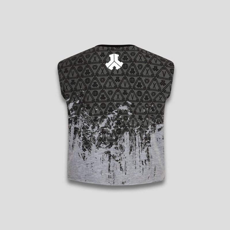 DEFQON.1 CROPTOP GRUNGE GREY