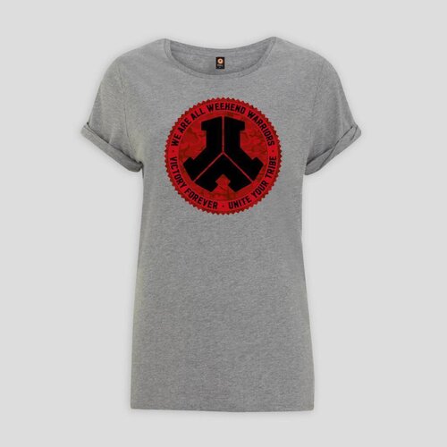 DEFQON.1 DEFQON.1 ROLLED SLEEVE T-SHIRT ANTHRACITE