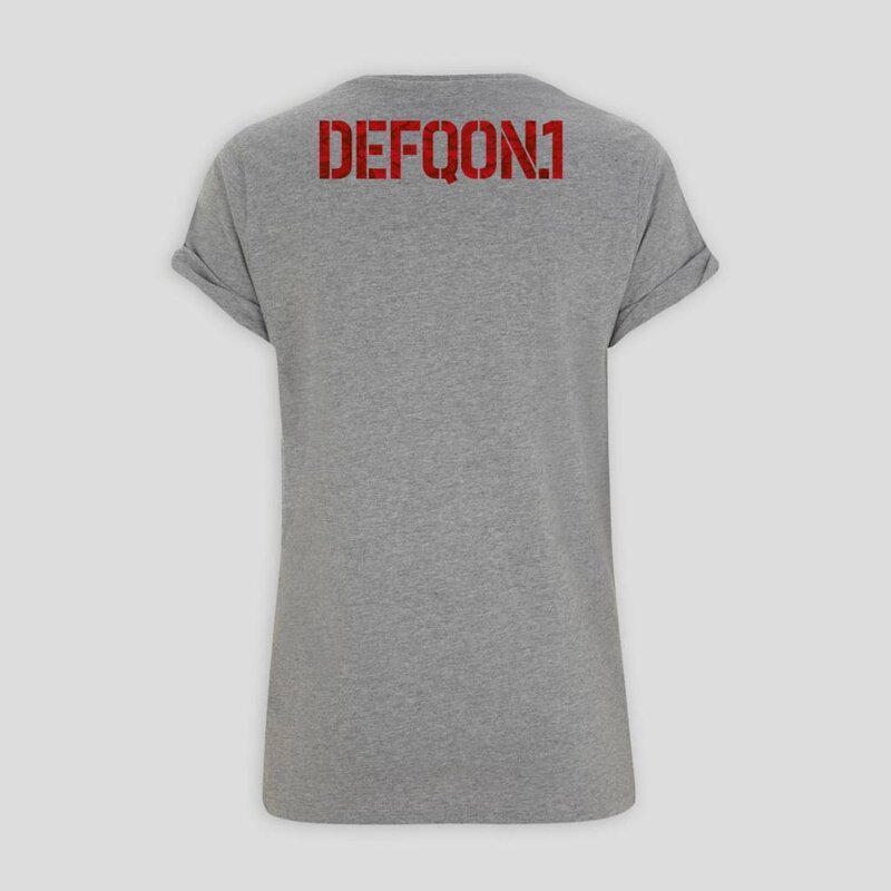 DEFQON.1 ROLLED SLEEVE T-SHIRT ANTHRACITE