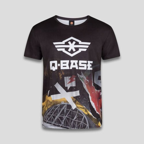 Q-BASE Q-BASE T-SHIRT ALL OVER  BLACK