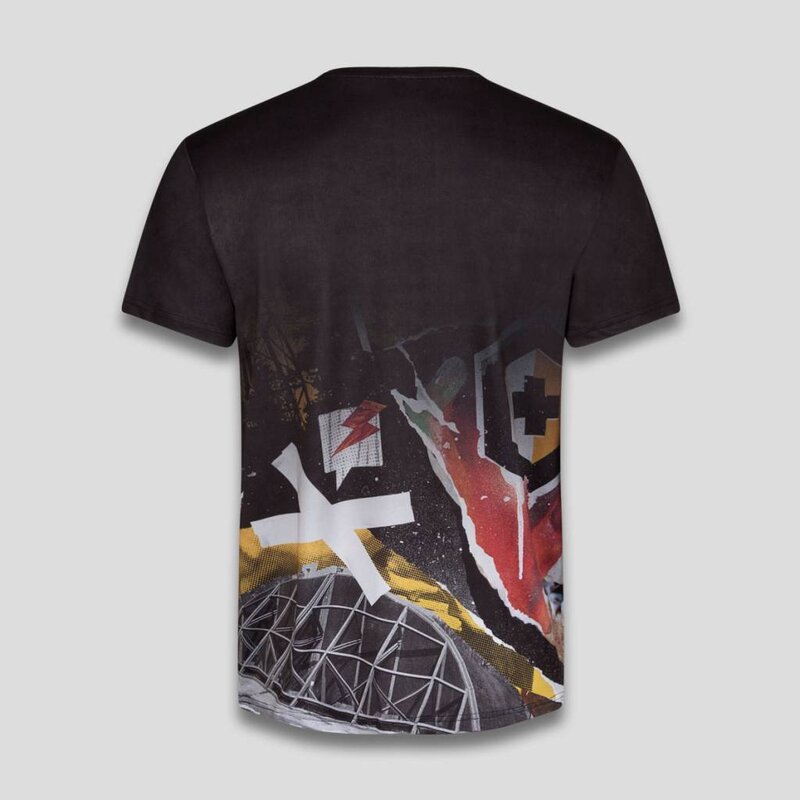 Q-BASE T-SHIRT ALL OVER  BLACK