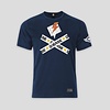 Q-BASE T-SHIRT CROSS TAPE NAVY