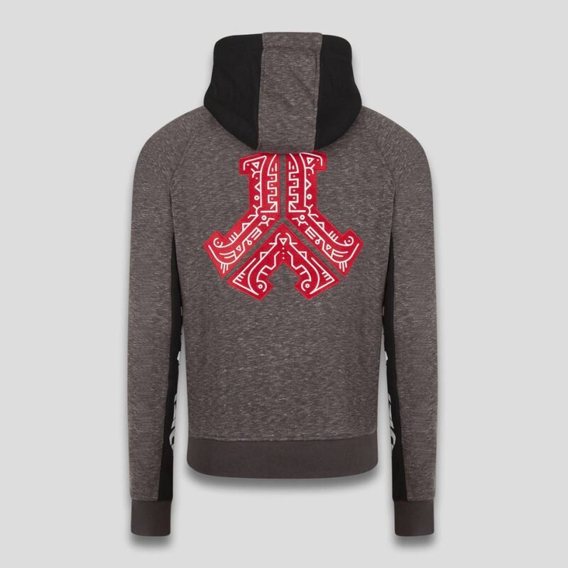 DEFQON.1 HOODED ZIP GREY
