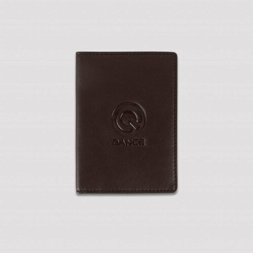 Q-DANCE Q-DANCE PASSPORT COVER LEATHER BROWN