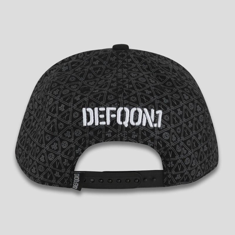 DEFQON.1 SNAPBACK BLACK PATTERN