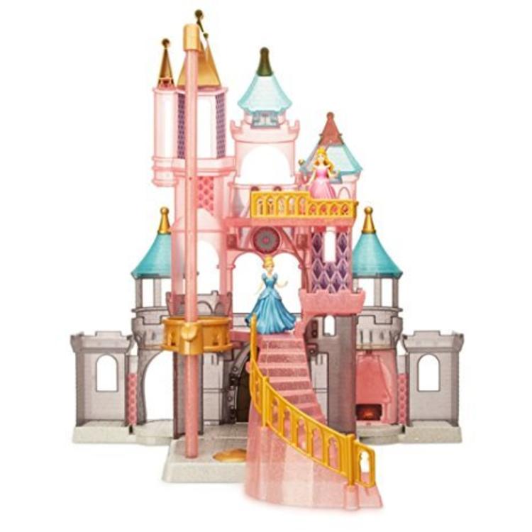disney princess castle playset with 6 princess figures