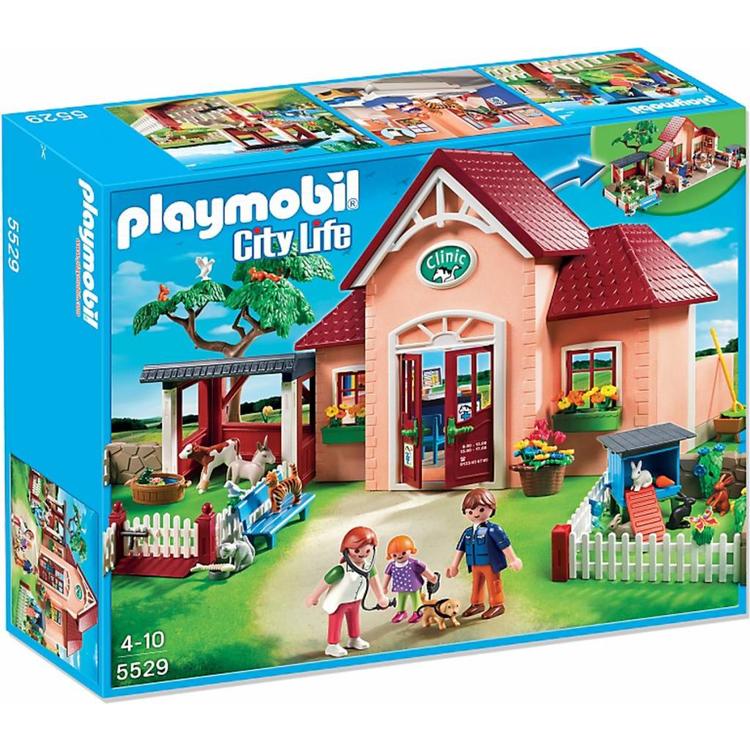 behalve voor ernstig lexicon Playmobil - City Life - 5529 - Dierenkliniek met Stal - Importtoys