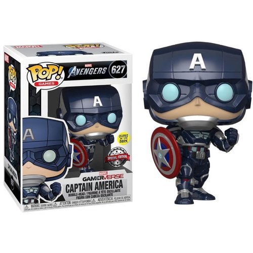 Avengers Funko Pop - Captain America (Glows in the Dark) - No 627 - SALE Avengers Funko Pop - Captain America (Glows in the Dark) - No 627 - SALE