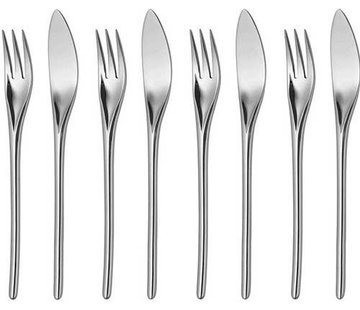 Bud fish cutlery - 8 pieces