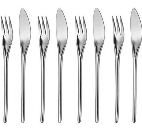 Bud fish cutlery - 8 pieces