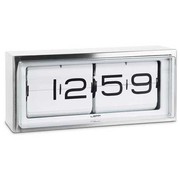 LEFF Amsterdam Brick clock stainless steel 24h