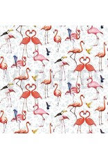 stoffen Flamingo's